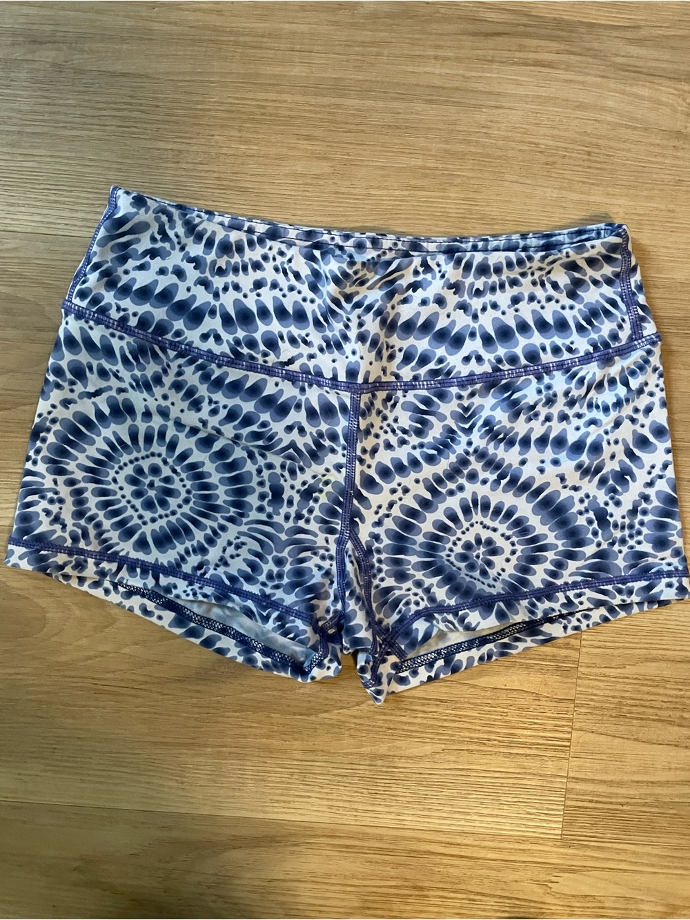 Savage Barbell Navy Tie-Dye Athletic Shorts